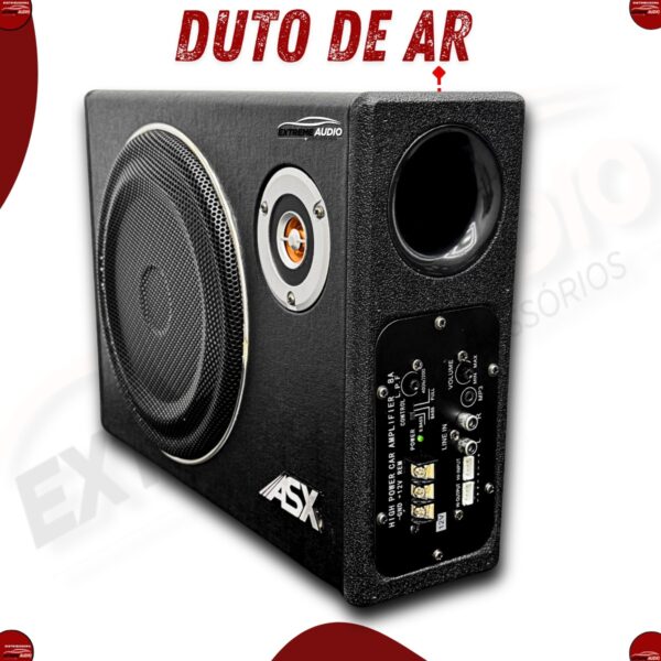 Caixa De Som Slim Asx 12v 150w Rms Automotiva Woofer Compacto - Imagem 4