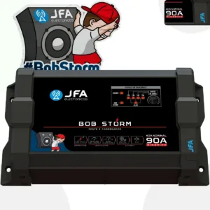 Fonte Jfa 90 Amperes Som Automotivo Caixa Bob Bivolt 127/220v Storm Bob
