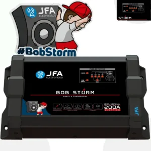 Fonte Jfa 200 Amperes Som Automotivo Caixa Bob Bivolt 127/220v Storm Bob