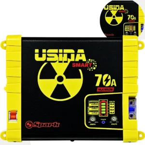 Fonte Usina 70 Amperes Som Automotivo Caixa Bob Bivolt 127/220v Smart Battery Meter
