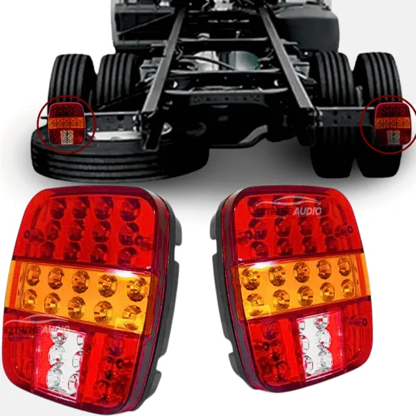 Par Lanterna Trazeira Marmitão 12-24V Bivolt Asx5303