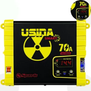 Fonte Usina 70 Amperes Som Automotivo Caixa Bob Bivolt 127/220v Smart