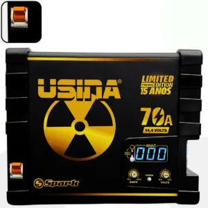 Fonte Carregadora Usina 70A Digital Limited Edition Som Automotivo Caixa Bob Bivolt 127/220v