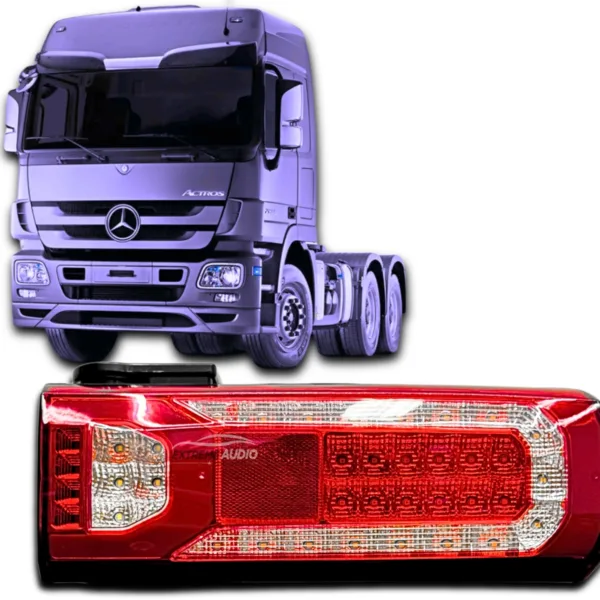 Lanterna Traseira Sirene E Vigia Led Mb New Actros Bivolt