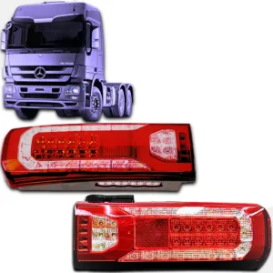 Par Lanternas Traseira Led Mb New Actros Direita E Esquerda
