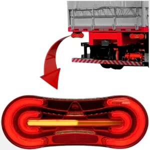 Lanterna Traseira De Caminhão Led Fcs 12-24V Bivolt Lfs