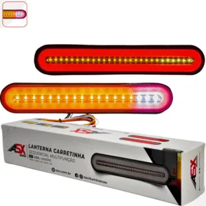 Par de Lanternas Carretinha Sequencial Multifunção 12V Asx5310