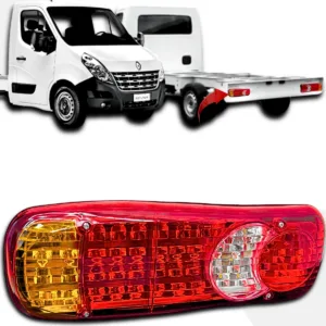 Lanterna Traseira Led Master Universal 12V-24V Bivolt Asx5316