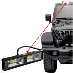 Mini Barra Worklight 20 Leds Bivolt 12/24v 20w 