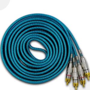 Cabo Rca Uppertech Blindado 5M 4Plugs De Saida Audio/Video Azul