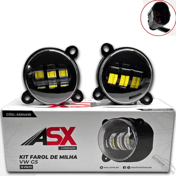 Farol de Milha ASX VW G5 Led Globo Linha de Corte Lampada Led Asx