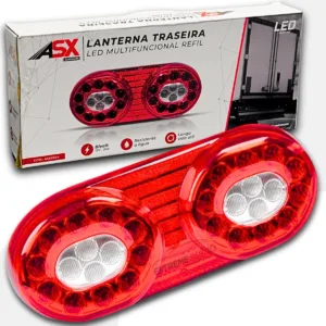 Lanterna Traseira Led Multifuncional Refil 12V-24V Bivolt Asx5304