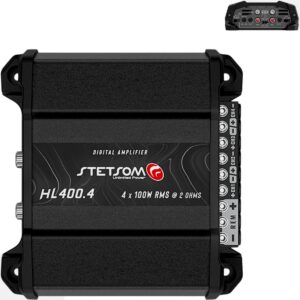 Módulo Amplificador Stetsom HL 400.4 400W RMS 4 Canais Som Automotivo 4 Ohms Bridge
