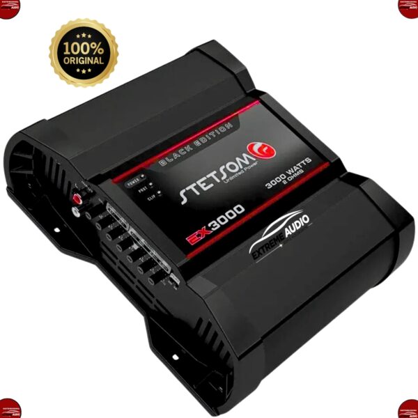 Módulo Stetsom E 3000W RMS 1 Canal 1/2/4 Ohms Amplificador Automotivo - Imagem 3