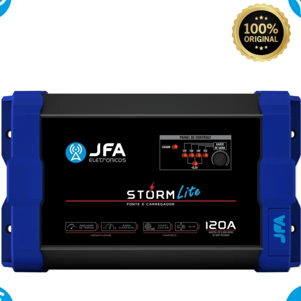 Fonte Jfa 120 Amperes Som Automotivo Bivolt 127/220v Storm Lite - Imagem 4