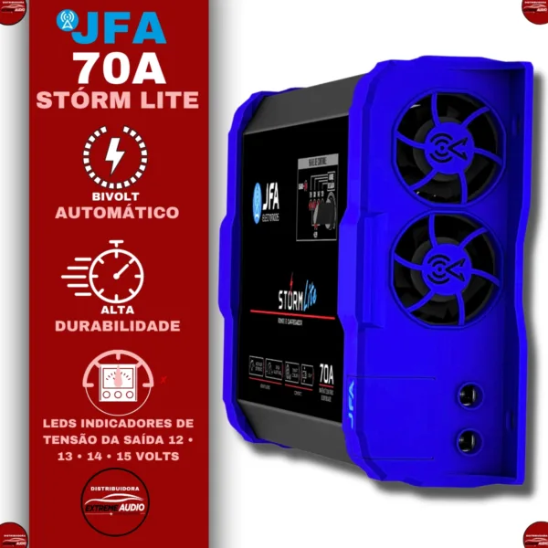 Fonte Jfa 70 Amperes Som Automotivo Bivolt 127/220v Storm Lite - Imagem 6