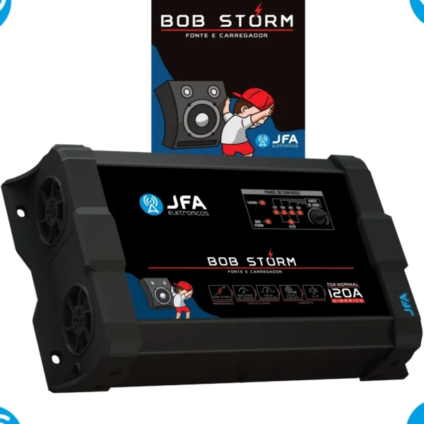 Fonte Jfa 120 Amperes Som Automotivo Caixa Bob Bivolt 127/220v Storm Bob - Imagem 3