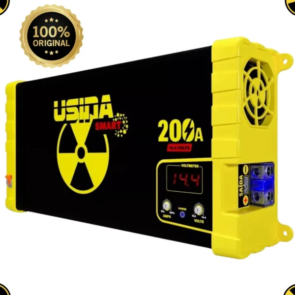 Fonte Usina 200 Amperes Som Automotivo Caixa Bob Bivolt 127/220v Smart - Imagem 3