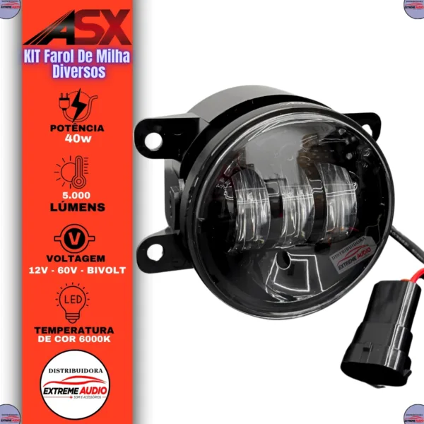 Farol de Milha ASX Diversos Led Globo Linha de Corte Lampada Led Asx - Imagem 2