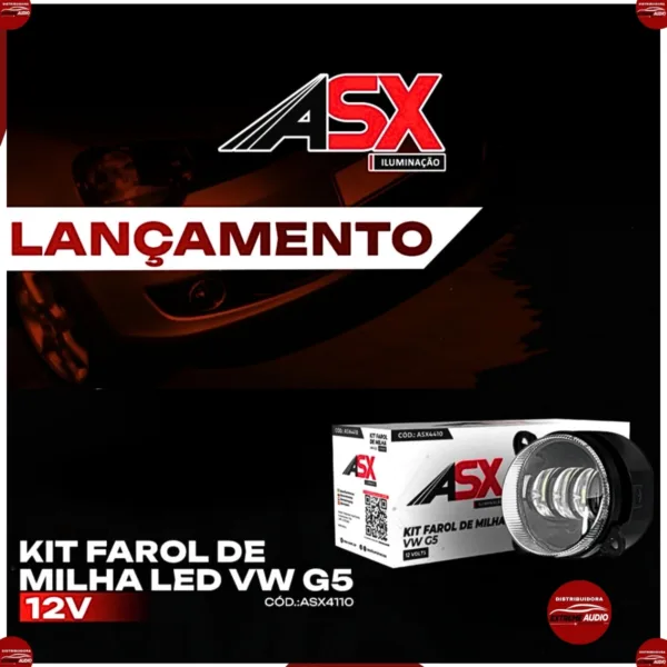 Farol de Milha ASX VW G5 Led Globo Linha de Corte Lampada Led Asx - Imagem 2