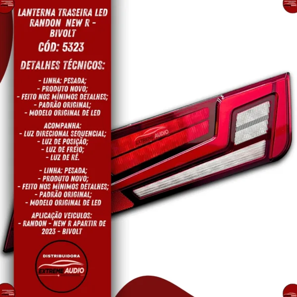 Lanterna Traseira Randon New R Bivolt (12-24V) - Imagem 6