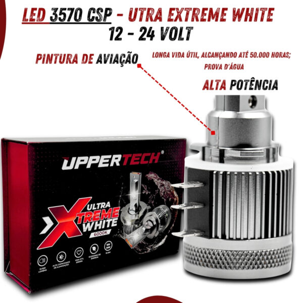 Lâmpada Led H15 Ultra Xtreme White 6000K 13000 Lumens - Imagem 7