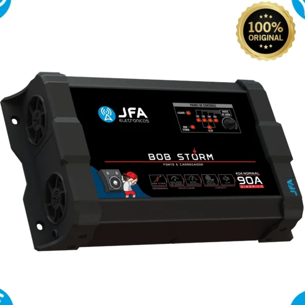 Fonte Jfa 90 Amperes Som Automotivo Caixa Bob Bivolt 127/220v Storm Bob - Imagem 2