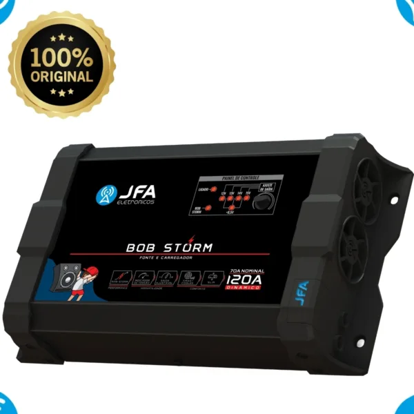 Fonte Jfa 120 Amperes Som Automotivo Caixa Bob Bivolt 127/220v Storm Bob - Imagem 2