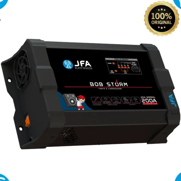 Fonte Jfa 200 Amperes Som Automotivo Caixa Bob Bivolt 127/220v Storm Bob - Imagem 4