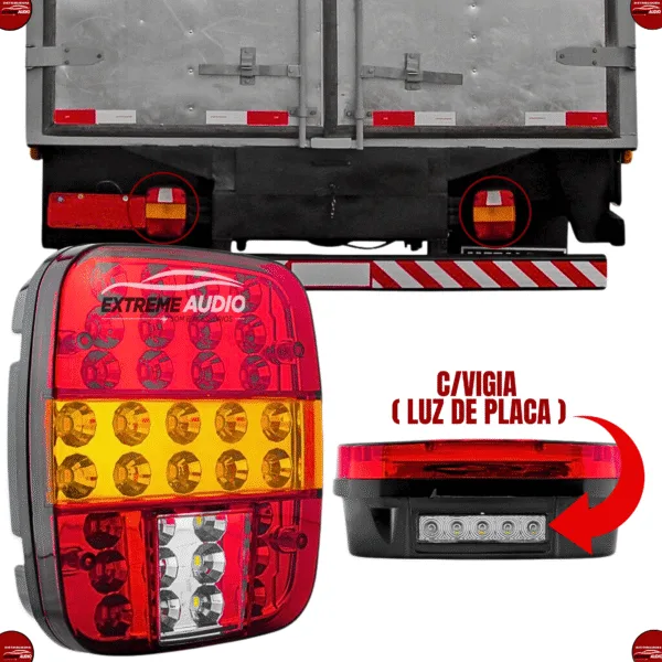 Lanterna Trazeira Marmitão 12-24V Bivolt Asx5303 - Imagem 3