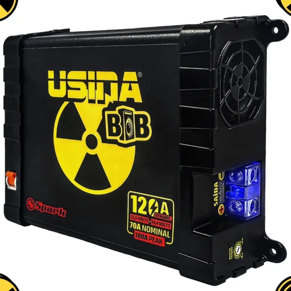 Fonte Usina 120 Amperes Som Automotivo Caixa Bob Bivolt 127/220v Bob - Imagem 4