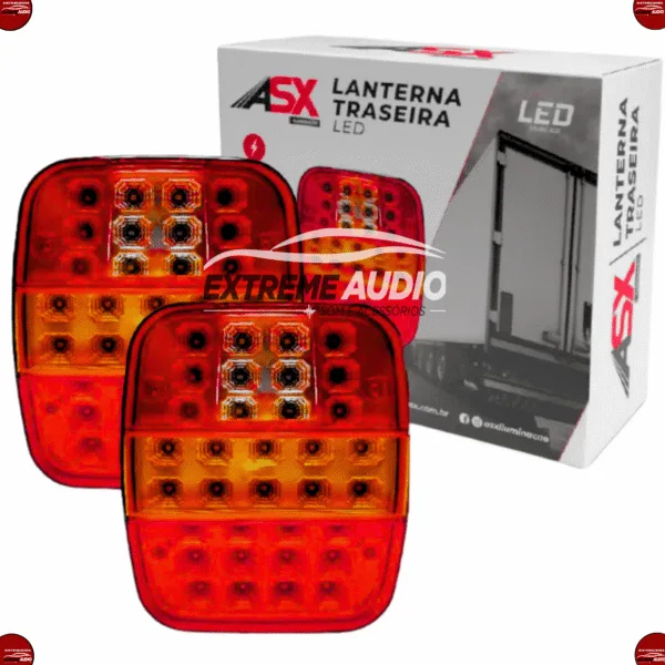 Par Lanterna Trazeira Marmitão 12-24V Bivolt Asx5303 - Imagem 4