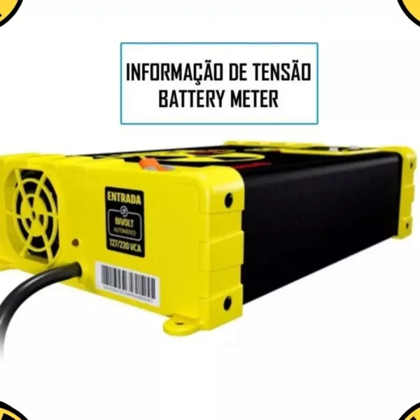 Fonte Usina 120 Amperes Som Automotivo Caixa Bob Bivolt 127/220v Smart Battery Meter  - Imagem 4