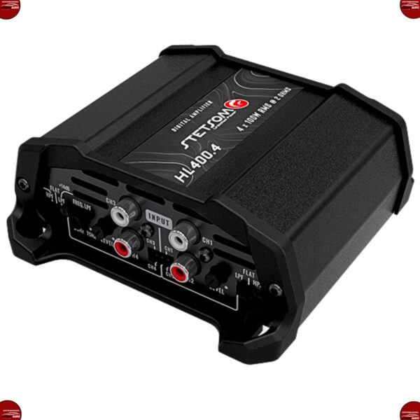 Módulo Amplificador Stetsom HL 400.4 400W RMS 4 Canais Som Automotivo 4 Ohms Bridge - Imagem 3