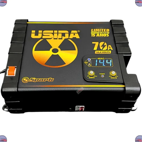 Fonte Carregadora Usina 70A Digital Limited Edition Som Automotivo Caixa Bob Bivolt 127/220v - Imagem 3
