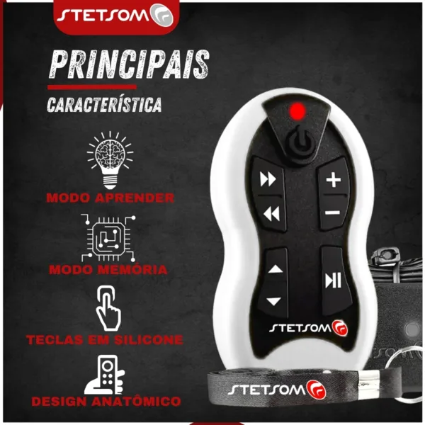 Controle Longa Distância Stetsom SX1- 500 Metros | Cor Branco - Imagem 3