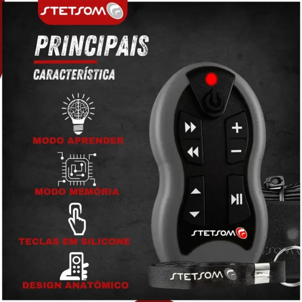 Controle Longa Distância Stetsom SX1- 500 Metros | Cinza - Imagem 3