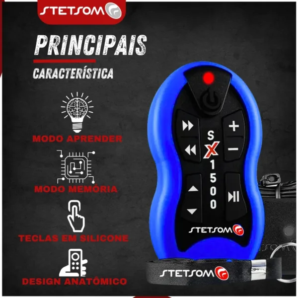 Controle Longa Distância Stetsom SX1500 Metros | Azul - Imagem 3