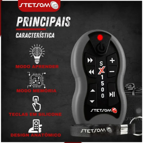 Controle Longa Distância Stetsom SX1500 Metros | Cinza - Imagem 3