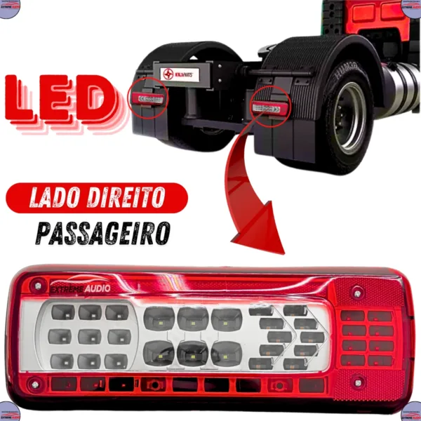 Lanterna Traseira Caminhão Volvo FH / FM / VM após 2015 - Imagem 3