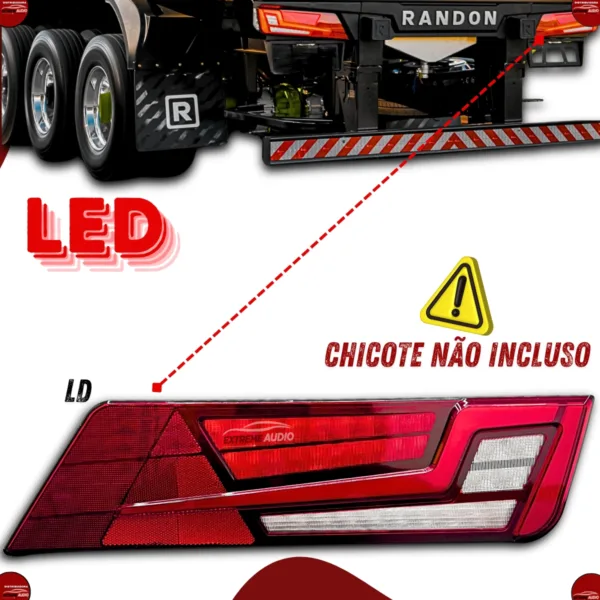 Lanterna Traseira Randon New R Bivolt (12-24V) - Imagem 2