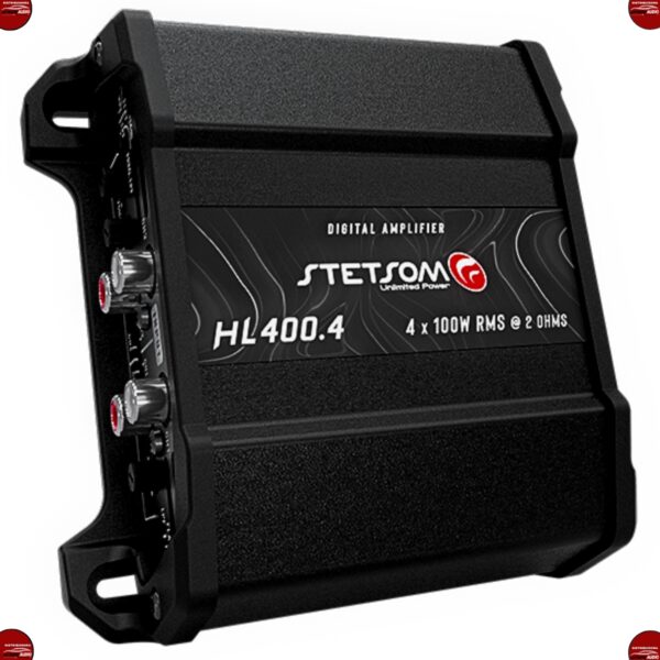 Módulo Amplificador Stetsom HL 400.4 400W RMS 4 Canais Som Automotivo 4 Ohms Bridge - Imagem 2