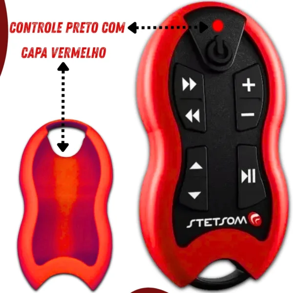 Controle Longa Distância Stetsom SX1- 500 Metros | Cor Vermelho - Imagem 3