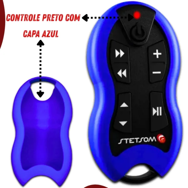 Controle Longa Distância Stetsom SX1- 500 Metros | Azul - Imagem 4