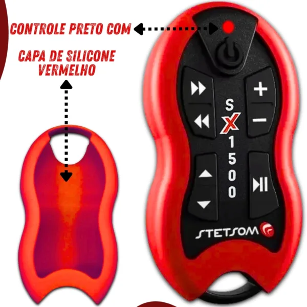 Controle Longa Distância Stetsom SX1500 Metros | vermelho - Imagem 4