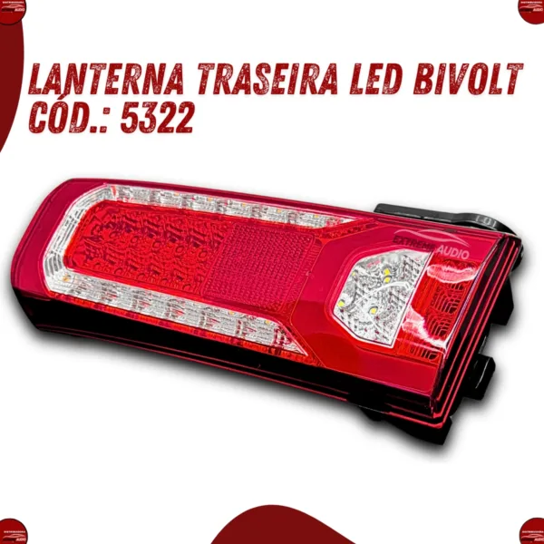 Lanterna Traseira Sirene E Vigia Led Mb New Actros Bivolt - Imagem 4