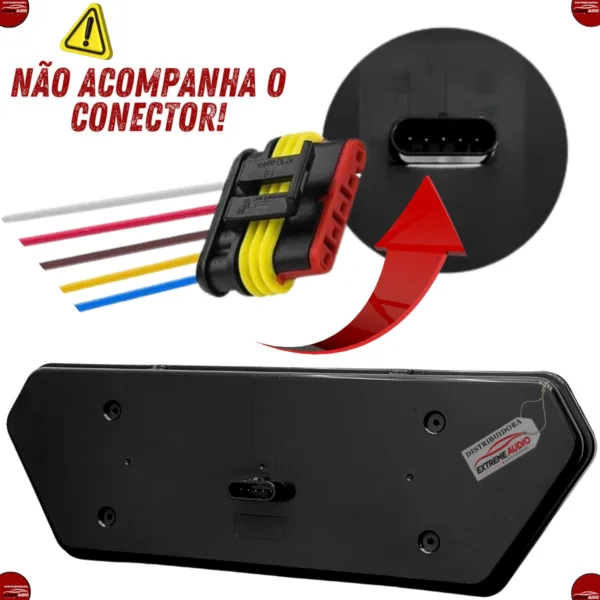 Par de Lanterna Traseira Asx Led Guerra bivolt 12v 24v Caminhão - Imagem 4