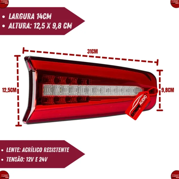 Lanterna Traseira LED Bivolt LLB – 12/24 V - Imagem 3