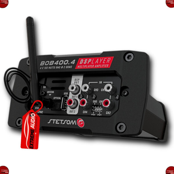 Módulo Amplificador Stetsom BOB 400.4 Display 4 Canais Som Automotivo 4 Ohms Bridge - Imagem 5