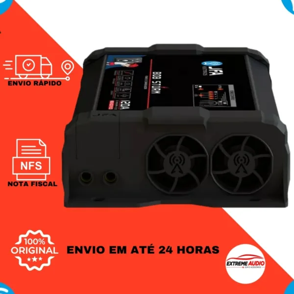 Fonte Jfa 120 Amperes Som Automotivo Caixa Bob Bivolt 127/220v Storm Bob - Imagem 5